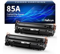 Halloya 85A Cartouches de Toner Compatible pour HP 85A CE285A pour HP LaserJet Pro P1102W P1102 M1132 M1217 M1212 M1212NF P1108 P1109 P1100 M1132MFP M1134MFP M1136 (2 Noir)