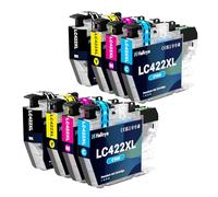 Halloya LC422XL Lot de 8 cartouches d'encre compatibles avec Brother LC422 LC 422 XL LC-422XLVAL Multipack pour Brother MFC-J5340DW MFC-J5740DW MFC-J6940 MFC-J6540DW MFC-J5340DWE MFC-J6540DWE