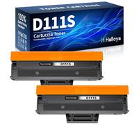 Halloya MLT-D111S Cartouche de Toner Remplacement pour Samsung MLT-D111S D111S D111L pour Xpress M2026 M2026W M2070 M2070W M2020W M2022W M2022 M2020 M2070FW (Noir, 2-Pack)