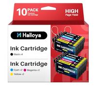 Halloya T405XL Multipack Compatible pour Epson T405 XL Cartouches d'encre pour Workforce Pro WF-3820 WF-3825 WF-4820 WF-4825 WF-4830 WF-7830 WF-7835 WF-7840 (Pack de 10)