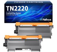 Halloya TN2220 Compatible Cartouche de Toner Remplacement pour Brother TN2220 TN2010 pour MFC-7360N DCP-7055 HL-2130 MFC-7460DN HL-2240 HL-2240D HL-2250DN FAX-2840 FAX-2940 (Noir, 2 Pack)