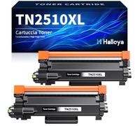 Halloya TN2510XL TN-2510 XL Compatible pour Brother TN2510 XL pour DCP-L2620DW DCP-L2627DWE DCP-L2665DW MFC-L2835DW MFC-L2800DW MFC-L2860DWE HL-L2400DWE HL-L2445DW MFC-L2827DW MFC-L2860DW (2 Noirs)