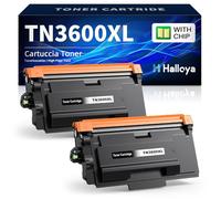 Halloya TN3600XL TN-3600XL Toner pour Brother TN3600XL TN3600 Compatible pour Brother HL-L5210DN MFC-L5710DN HL-L5210DW HL-L6210DW HL-L6410DN MFC-L5710DW MFC-L5715DN MFC-L6710DW (2 Noir)