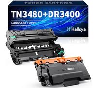 Halloya Toner TN3480 avec Tambour DR3400 Compatible avec Brother TN-3480 DR-3400 pour Brother MFC-L5700 DN MFC-L5700 DNLT MFC-L5700 DW MFC-L5700 Series MFC-L5750 DW TN-3480 DR-3400 (TN3480+DR3400)