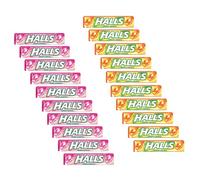 Halls | Bonbons rafraîchissants sans sucre | Halls Réglisse + Halls Orange Citron - 10 + 10 Pièces (640 Gr)