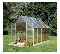 Halls - Serre De Jardin 8.3m² En Aluminium Et Polycarbonate 6mm + Embase 70917 + So1651 Gris