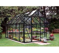 Halls Serre de jardin en aluminium et verre trempé Magnum 128 - 9,9 m² - F09837