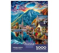 Hallstatt (Autriche) Puzzle 1000 Pièces pour Adultes Et Enfants, Difficile Puzzles, Activité Familiale Captivante,Jeu De Défi Intellectuel 70x50cm/1000pcs