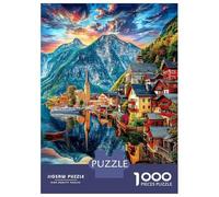 Hallstatt (Autriche) Puzzle 1000 Pièces pour Adultes Et Enfants, Difficile Puzzles, Activité Familiale Captivante,Jeu De Défi Intellectuel 52x38cm/1000pcs