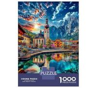 Hallstatt (Autriche) Puzzle 1000 Pièces pour Adultes Et Enfants, Difficile Puzzles, Activité Familiale Captivante,Jeu De Défi Intellectuel 38x26cm/1000pcs