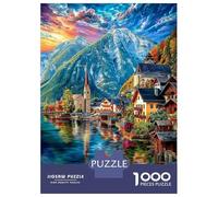 Hallstatt (Autriche) Puzzle 1000 Pièces pour Adultes Et Enfants, Difficile Puzzles, Activité Familiale Captivante,Jeu De Défi Intellectuel 38x26cm/1000pcs