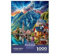Hallstatt (Autriche) Puzzle 1000 Pièces, Puzzles Difficiles, Adaptés Aux Adultes Et Aux Enfants, Jeu De Défi Intellectuel 52x38cm/1000pcs