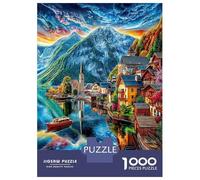 Hallstatt (Autriche) Puzzle 1000 Pièces, Puzzles Difficiles, Adaptés Aux Adultes Et Aux Enfants, Jeu De Défi Intellectuel 38x26cm/1000pcs