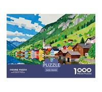 Hallstatt, Autriche Puzzle en Bois Imperméable DIY Puzzles De 1000 Pièces pour Adultes Défi Et Casse-tête Jeux De Stimulants