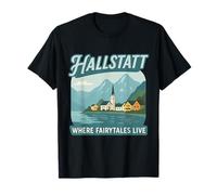 Hallstatt, en Autriche, où vivent les contes de fées, un village pittoresque T-Shirt