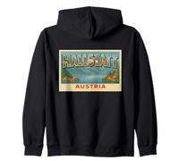 Hallstatt Poster Vintage Autriche Souvenir de Voyage Art Graphique Sweat à Capuche