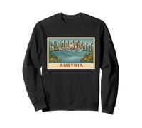 Hallstatt Poster Vintage Autriche Souvenir de Voyage Art Graphique Sweatshirt