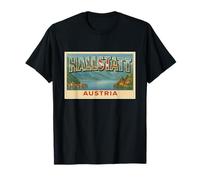 Hallstatt Poster Vintage Autriche Souvenir de Voyage Art Graphique T-Shirt