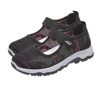 Hallux Valgus Chaussures orthopédiques pour femme Largeur H Chaussures orthopédiques souples pour femme Respirantes Tissées Chaussures de marche à enfiler en mousse Soutien de la voûte plantaire Mains