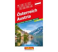 Hallwag Strassenkarte Österreich 1:500.000: Inkl. Transitpläne, Ortsverzeichnis und Reiseinformationen