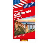 Hallwag USA California Nevada Road Map