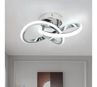 Hallway Light Acrylic Modern LED Ceiling Light Fixtures Cool White 6000K Close to Ceiling Lights for Bedroom Bathroom Kitchen Balcony Corridor Stair Aisle Lamp Curved Creative Design Ceiling lamp