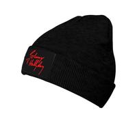 Hallyday Rock Singer Johnny Bonnet Tricoté - Bonnet Chaud d’Hiver Unisexe - Accessoire Mode Rock Vintage - Cadeau Fan de Musique Française