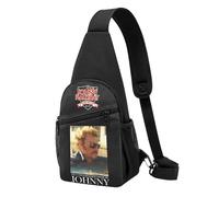 Hallyday Rock Singer Johnny - Sac à Main Léger Vintage Rock Français - Petit Sac en Nylon Résistant - Porté Épaule ou Poitrine - Idéal pour Voyage, Concert, Quotidien