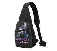 Hallyday Rock Singer Johnny - Sac à Main Léger Vintage Rock Français - Petit Sac en Nylon Résistant - Porté Épaule ou Poitrine - Idéal pour Voyage, Concert, Quotidien