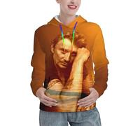 Hallyday Rock Singer Johnny Sweat à Capuche Femme - Hoodie Rock Vintage Doux et Confortable - Pull Décontracté à Manches Longues pour Fan de Musique - Cadeau pour Admiratrice de la Légende Medium