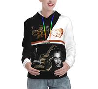 Hallyday Rock Singer Johnny Sweat à Capuche Femme - Hoodie Rock Vintage Doux et Confortable - Pull Décontracté à Manches Longues pour Fan de Musique - Cadeau pour Admiratrice de la Légende Small