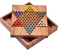 Halma Gr. S - Stern Halma - Chinese Checkers - Jeu De Stratégie - Jeu De Société En Bois