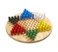Philos-Spiele – Jeu de Dames Chinoises Halma Grand modèle Bois d'aulne 75 pions