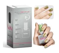 HALMAI de Vernis Gel OneCoat Effet Œil de Chat avec Aimant-5 en 1 pour Ongles (Base,Couleur,Builder,Renfort,Top Coat) -Manucure DIY et Facile-Cadeau pour Débutants & Usage Domestique (Vert)