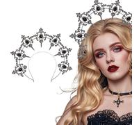 Halo - Accessoire de cheveux gothique - Style sombre - Accessoire de carnaval - Accessoire d'Halloween - Mardi Gras Party - Accessoire de bal de fin d'année