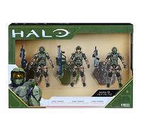 HALO Assortiment de 3 figurines 10,2 cm - Marines UNSC avec des fans d'armes - Construisez votre univers - Exclusivité Amazon