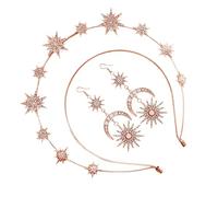 Halo Crown Headband, Rhinestone Wedding Costume Headband With Earrings, Handmade Goddess Headdress, Bridal Hair Band Headpiece For Weddings (7.5x6.9 Inches)