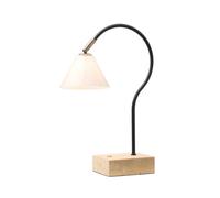 Halo Design - Question Portable Lampe de Table Noir Antique/Laiton Opale