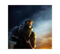 Halo - Master Chief Game Poster sur toile pour décoration murale de salon, chambre à coucher (40 x 40 cm)