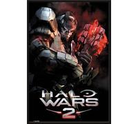 HALO - Poster - Wars 2 - Atriox + cadre interchangeable, Shinsuke® Maxi plastique noir, vitre acrylique