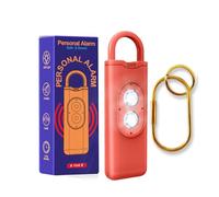 Halo Siren Alarme de sécurité personnelle pour Femme - Son Fort de 130 DB, Alarme sonore compacte avec Porte-clés d'autodéfense, avec Stroboscope Clignotant et Lampe de Poche LED (A6)