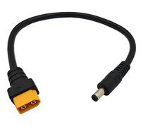 Halokny Câble adaptateur XT60 mâle XT60 vers CC 5,5 mm x 2,5 mm mâle - Câble d'alimentation Cordon Alimentation XT60 pour moniteur Fatshark Skyzone FPV - 10'' (XT60 mâle vers DC5521 mâle)