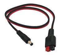 Halokny Connecteur de câble d'extension 14 AWG DC 5,5 mm x 2,1 mm pour batterie de secours de générateur et panneau solaire pliable, compatible avec port PowerPole Anderson - 60 cm (5,5 x 2,1 mm mâle)
