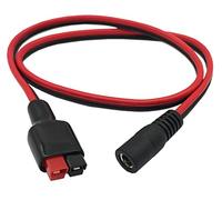 Halokny Connecteur de câble d'extension 14 AWG DC 5,5 mm x 2,1 mm pour batterie de secours de générateur et panneau solaire pliable, compatible avec port PowerPole Anderson - 60 cm (5,5 x 2,1 mm