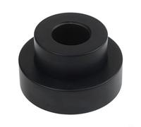 HaloModora Couvre-pommeau de Douche réglable en cuivre rétractable épais 0-23 mm de Hauteur 7 x 7 cm (Noir)