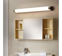 HALOPNCT Lampes murales Lumineuses E27 Aménagement en Bois avec chaîne de Traction d'éclairage de Ferme Industrielle en intérieur pour la vanité de Salle de Bain de Chambre à Coucher (A)