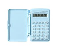 Haloppe Calculatrice Facile à Lire Étudiant Bien sûr, Voici Un Titre de Produit à Lister Mini Couvercle Rabattable 8 Chiffres Gros Boutons Grand écran LCD Fonctionne avec Piles Bleu