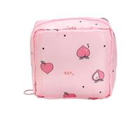 Haloppe Organisateur de cartes Serviette hygiénique Pochette voyage Sac à serviettes Impression dessin animé Fermeture glissière portable Cerceau suspendu Rangement couches pour filles Porte-monn