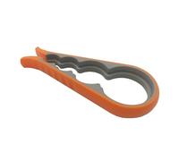 Haloppe Ouvre-bocal 4 en 1 pour personnes âgées souffrant d'arthrite avec poignée antidérapante, décapsuleur et ouvre-boîte pour mains faibles Orange