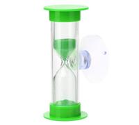 Haloppe Sablier de brossage des dents pour enfants - Minuteur de 2 minutes - Gestion efficace du temps avec ventouse - Vert